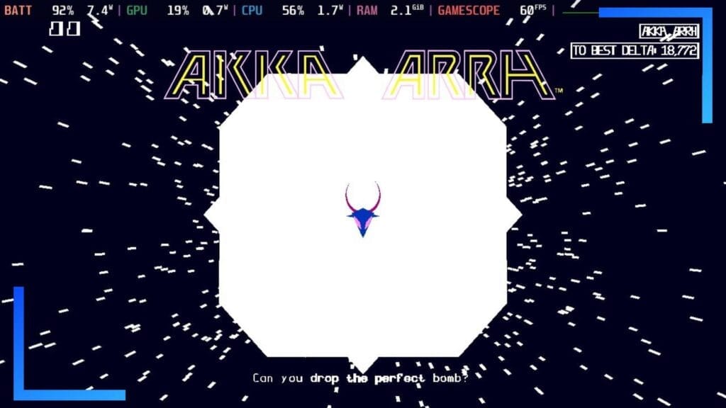 Снимок экрана, показывающий ошибку с белой платформой в Акка Арра.