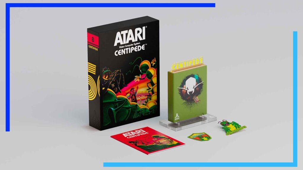Тележка, открытка, значок и значок Centipede в честь 50-летия Atari XP.